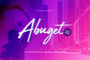 Abuget Free Script: A Designer's Review of This Elegant Brush Font