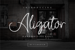 Aligator: A Handwritten Script Font for Digital Branding
