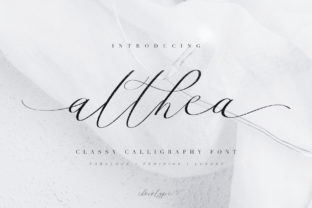 Althea Script: A Refined Calligraphy Font for Editorial Design