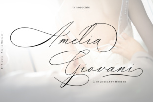 Amelia Giovani: A Modern Calligraphy Font for Branding