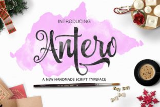 Antero: A Modern Calligraphy Typeface That Elevates Creative Shop Branding