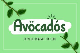 Avocados: A Fresh Handwritten Font for Campaign Design