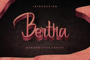 Bertha: The Handwritten Script Font for Elegant DIY Creations