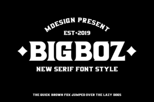 Bigboz: A Bold Serif Font That Makes Your Brand Stand Out