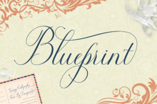 Blueprint Font: Elegant Calligraphy for Digital Creators