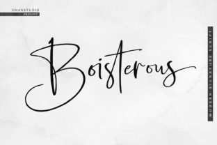 Boisterous Script: A Refined Handwriting Font for Editorial Design