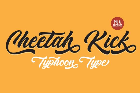 Cheetah Kick Script Font for Crafters and Product Creators
