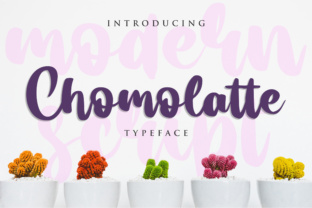 Chomolatte: A Modern Script Font for Striking Campaign Visuals