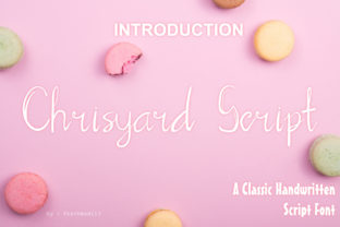 Chrisyard Script: A Luxe Handwritten Font for Campaigns