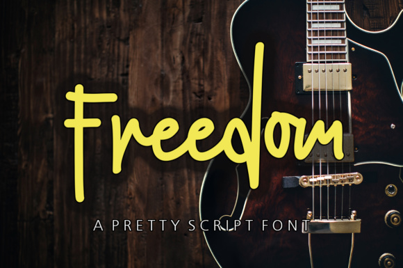 Freedom Font: Clean Monoline Script Typeface for Web