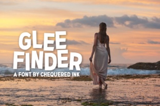 Glee Finder Font for Playful Editorial Design