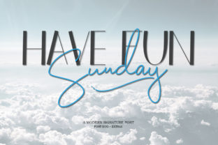 Have Fun Sunday Duo: A Romantic Brush Font for Editorial Design