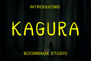 Kagura Script Font for Readable Titles and Display Designs