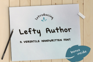 Lefty Author: A Left-Handed Handwriting Font for Honest Branding