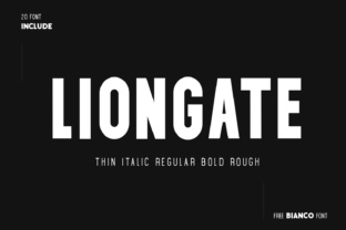 Liongate: A Sporty Condensed Typeface for Editors