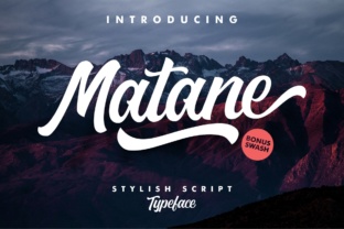 Matane: A Hand Painted Script Typeface for Small Business Branding