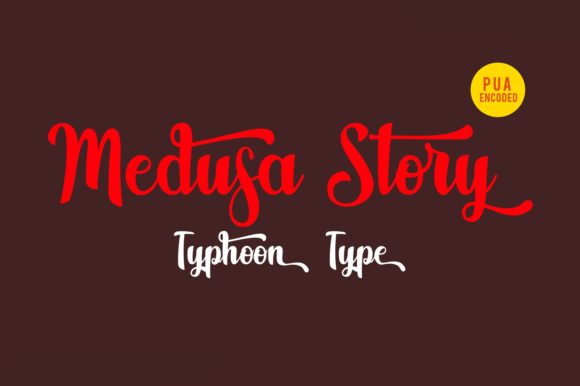 Medusa Story Font: Bold Script for Digital Campaigns