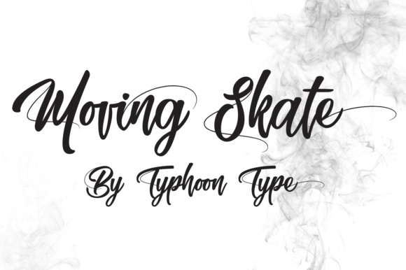 Moving Skate: A Handwritten Script Font with Gritty Texture