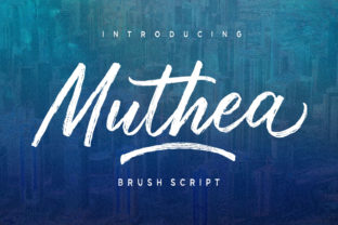 Muthea: A Brushed Script Font for Editorial Design