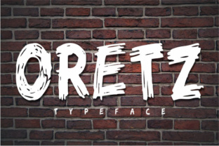 Oretz: A Brush Stroke Font for Handmade Branding