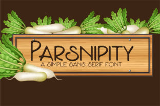 Parsnipity Sans Serif Font for Editorial Designers