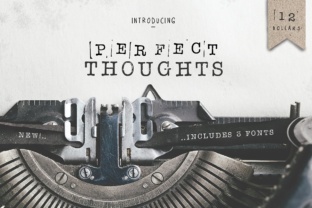 Perfect Thoughts Typewriter Font for Handmade Sellers