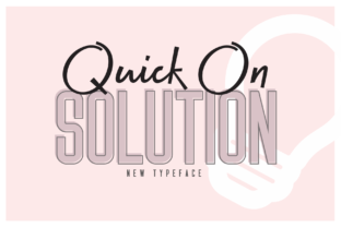 Quick on Solution Font Duo for Digital Marketing Visuals