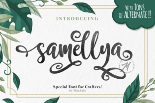 Samellya – A Crafter's Display Font for Digital Designers