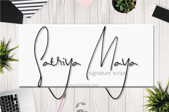 Satriya Maya: A Natural Handwritten Font for Brand Identity
